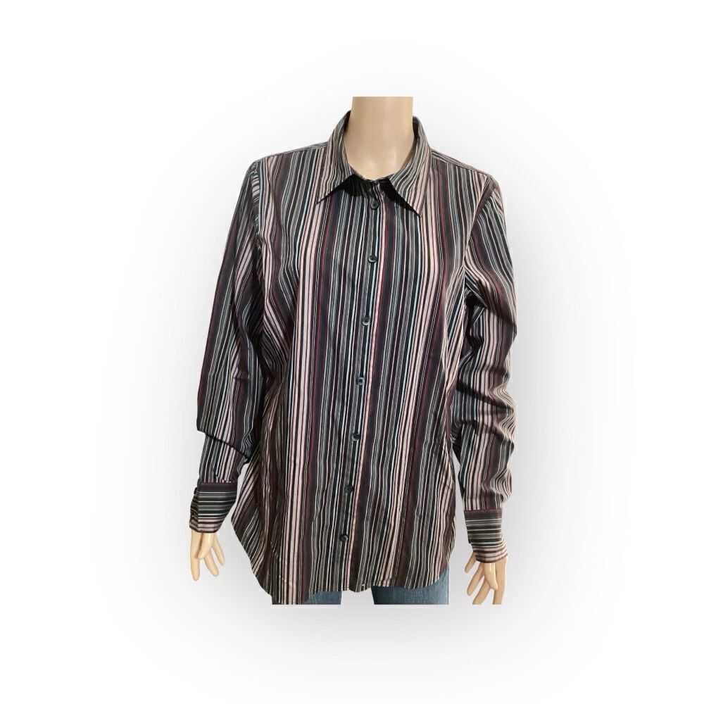 Old Navy Button Down Stripe Shirt Size: XL